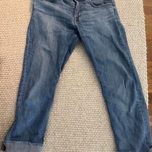 Dark wash crop seven for